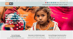 Desktop Screenshot of fairmed.ch
